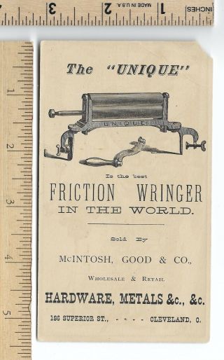 Conquering Hero Comes UNIQUE FRICTION WRINGER McIntosh Good Scarce Trade Card 2