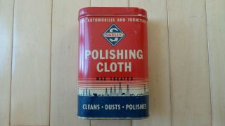 Vintage Skelly Oil Company Oil Polishing Cloth Can