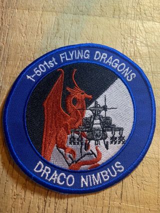 1980s/1990? Us Army Patch - 1 - 501st Flying Dragons Draco Nimbus - Beauty