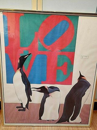 “love” Lithograph Print Hand Signed By Artist 1980 