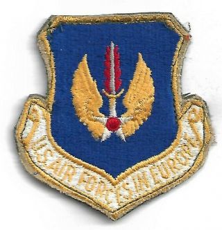 Usaf Patch United States Air Forces Europe Hook And Loop @ Bitburg Ab 1981