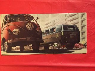 C.  1955 Volkswagen " Commercial Vehicles " Car Truck Dealer Showroom Sales Brochure