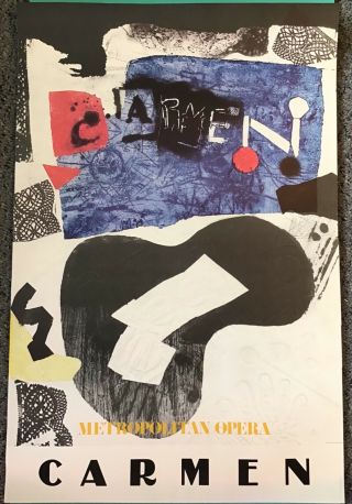 Antoni Clave,  Metropolitan Opera - Carmen,  Poster