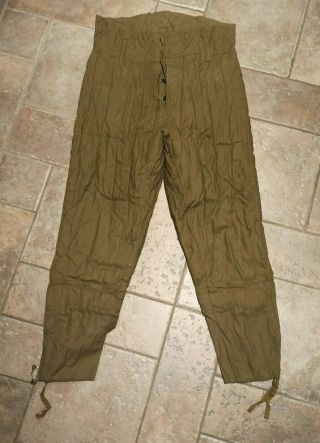 Vintage Russian Soviet Military Ww2 Winter Pants Fufaika Vatnik Telogreika Size6
