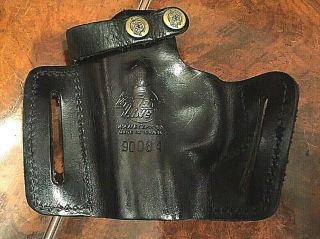 Israeli Army Leather Pistol Holster Front Line Numbered Made In Israel Zahal Idf