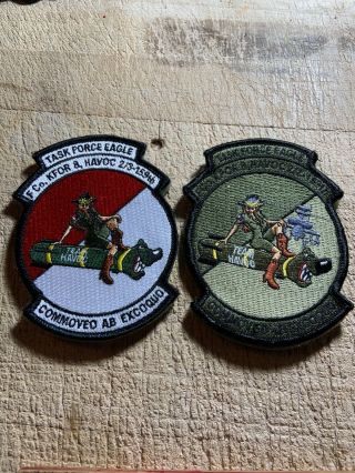 1980s/1990s? 2 - Us Army Patches - Task Force Eagle Cavalry 2 - 3/159th - Originals