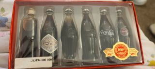 Vintage 1999 Coke Coca Cola 100 Year Evolution Anniversary Mini Bottle Set 3416