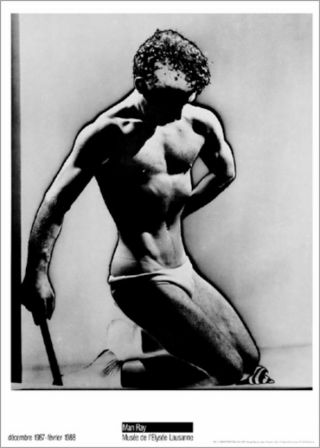 Man Ray Figure Study Male Nude (1933) Photography Poster 27 - 1/2 X 19 - 1/2