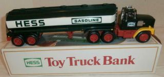 Hess 1984 Toy Tanker Truck With Bank And Inserts