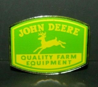 John Deere 1950 - 1956 Trademark Quality Logo Leaping 4 Leg Deer Hat Lapel Pin Qfe