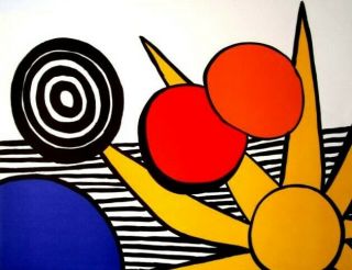 Alexander Calder Untitled (sun) 1974 Lithograph In Colors