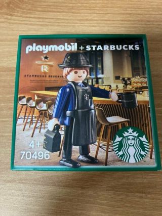 [starbucks] 2021 Playmobil X Starbucks Coffee Master Jun Figure & Card Set
