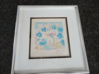 Peter Max Signed Lithograph - Spring Flowers 1981 Limited Edition - 114/280