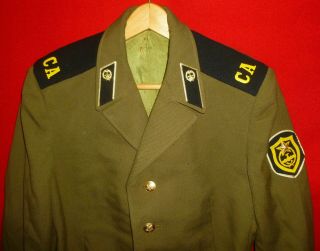 Russian Soviet Army Pipeline Troops Soldier Parade Uniform Jacket Sz 48 S Ussr R