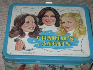 1977 Charlies Angels Metal Lunchbox And Thermos