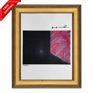 Shadow Iv By Andy Warhol Hand Signed Print With