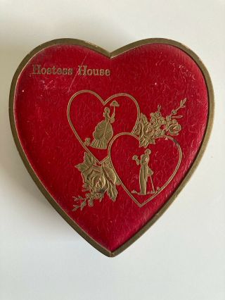 Vintage Heart - Shaped Chocolate Candy Box