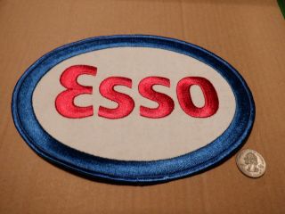 Esso Patch Large Uniform 9 " X 6 " Company Gasoline Oil Exxon Jacket