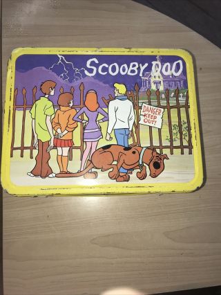 1973 Vintage Scooby Doo Metal Lunch Box No Thermos Very Inside