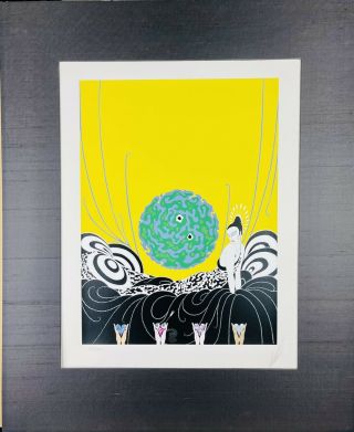 Erte,  " Selection Of The Heart " - Limited Edition,  Hand Signed Numbered Serigraph
