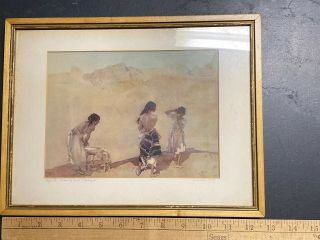 William Russell Flint Pencil Signed Lithograph Framed