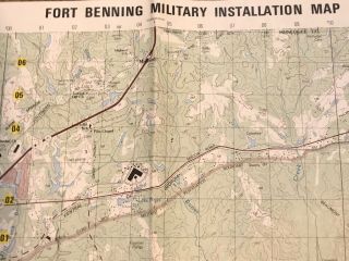 Official Us Army Fort Benning Military Installation Map Edition 1 - Dma V745s Vguc