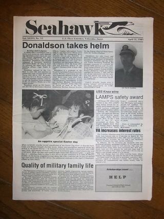 Fa Yokosuka Newspaper Seahawk,  Apr.  12,  1985