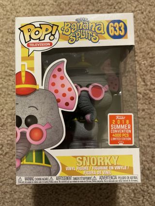 Funko Pop The Banana Splits Snorky Sdcc Le 4000 In Protector - Very Minor Issue