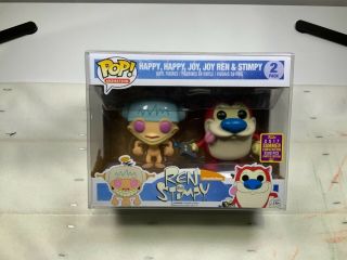 Funko Pop Ren And Stimpy 2 Pack 2017 Summer Convention Limited Edition