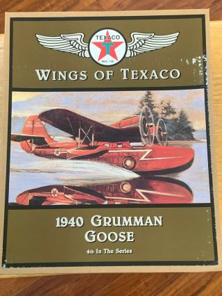 Wings Of Texaco 1940 Grumman Goose Airplane 4 In Series Die Cast Coin Bank