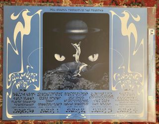 Bg - 287 - Op1 Grateful Dead Signed Singer Final Fillmore Poster 1970 Cgc 9.  4