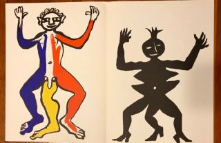 Alexander Calder 4 Lithographs Derrière le Miroir B 3