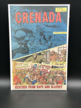Grenada 1 Cia Comic Book 1983 Anti - Communist Political Propaganda Urgent Fury