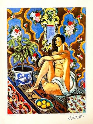 Hand Signed Matisse Offset Lithograph,  Some Nudity; Picasso,  Chagall,  Dali Era