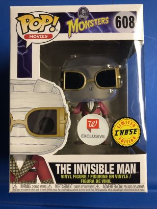 Invisible Man Chase Funko Pop Movies Universal Monsters 608 Walgreens Exclusive