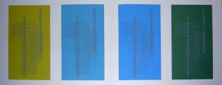 Josef Albers " Formulation : Articulation " I - 6 Silkscreen Signed (embossing)