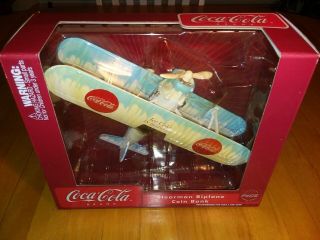 Gearbox Coca - Cola 1932 Biplane Stearman Coin Bank,