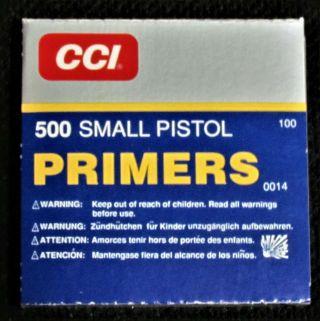 Cci 100 500 Small Pistol Primers