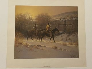G.  Harvey “along The Canyon Wall” Limited Edition 1390/2250
