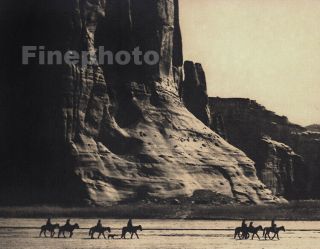 1900/72 Edward Curtis Folio Native American Indian Canyon De Chelly Photo Art