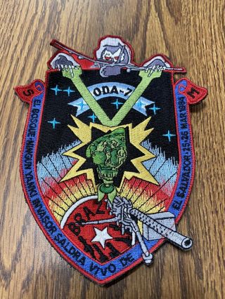 Us Army 3rd Bn 7th Special Forces Group Airborne Oda - 7 El Salvador Patch