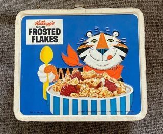 1969 Kellogs Rice Krispies Frosted Flakes Aladdin Lunch Box Rare