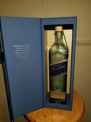 Johnnie Walker Blue Label Scotch Whisky Bottle 750ml (bottle Is Empty)