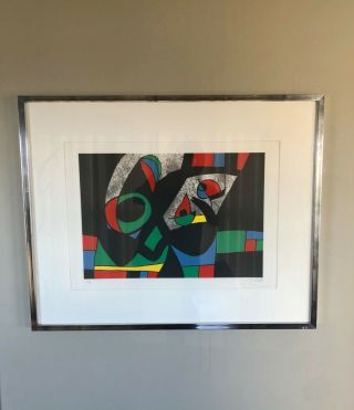 Joan Miro lithograph,  signed /numbered.  Mid century from 1971 2