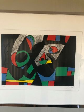 Joan Miro lithograph,  signed /numbered.  Mid century from 1971 5