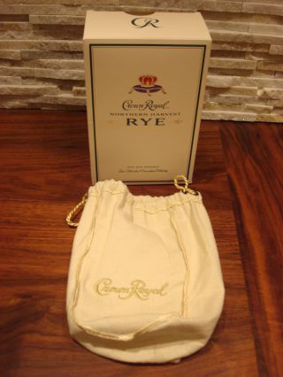 Crown Royal Northern Harvest Limited Edition Pack White Bag & Box -