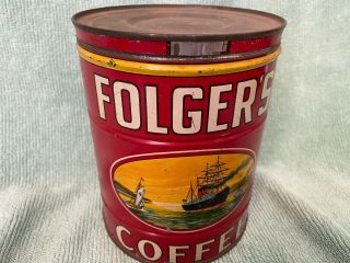 Folgers 2 Coffee Can