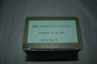 Experimental First Version Natick Labs Mre Ration