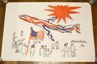 Alexander Calder Braniff Airlines Whimsical Poster 1976