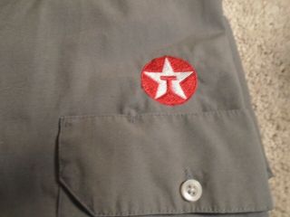 TEXACO Gas Service Station Attendant Uniform Shirt with Patch XXL Short Sleeve 2